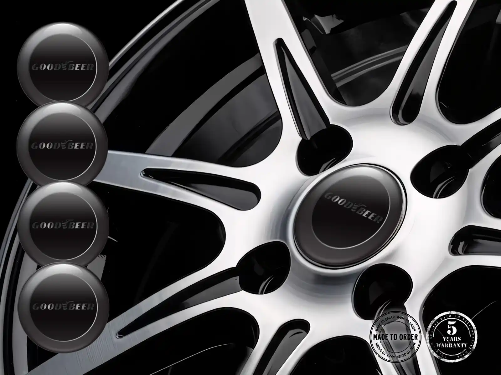 Wheel Sticker Edition Epoxy Dome Custom